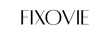 FIXOVIE logo in black on a white background
